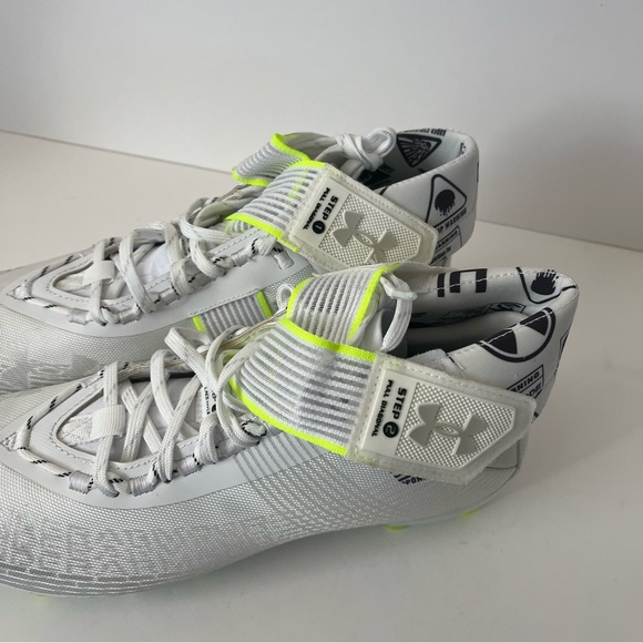 Under Armour Men's Highlight MC White/Silver Football Cleats Size 10 NWOB - Picture 5 of 12